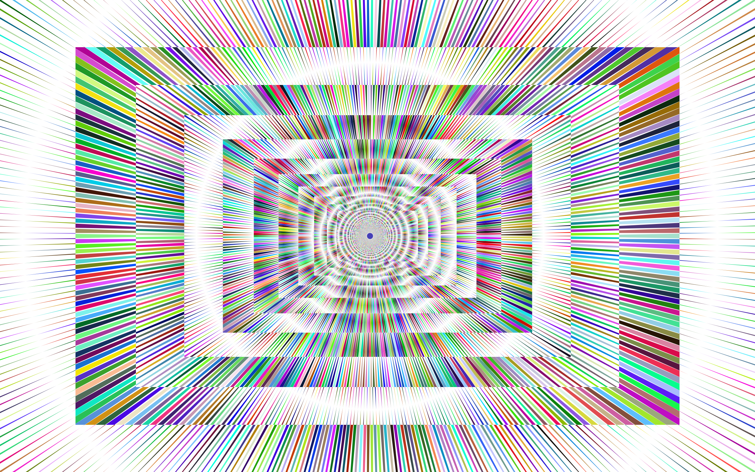 This Free Icons Png Design Of Hypnotic Prismatic Sunburst (2400x1500), Png Download