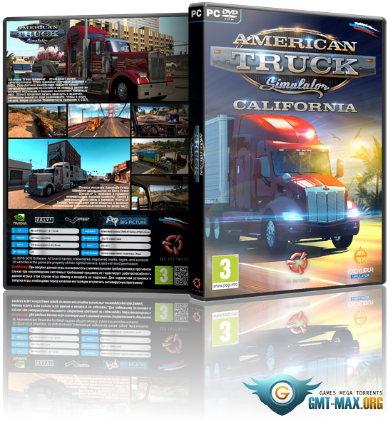 American Truck Simulator V - American Truck Simulator Game Pc (543x596), Png Download