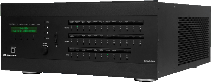 Crestron Control Systems Swamp-24x8 Sonnex® Multiroom - Crestron Sonnex (945x645), Png Download