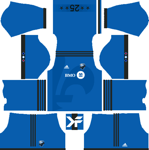 Montreal Impact Home Kit - Kit Do Leicester Dream League Soccer (509x510), Png Download