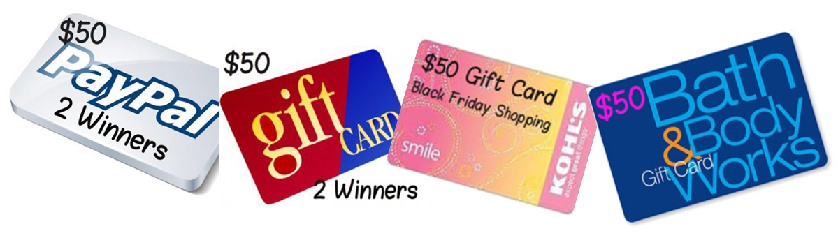 You Can Choose Paypal, Walmart, Target, Amazon, A Favorite - Bath & Body Works Gift Card, $25 (1199x331), Png Download