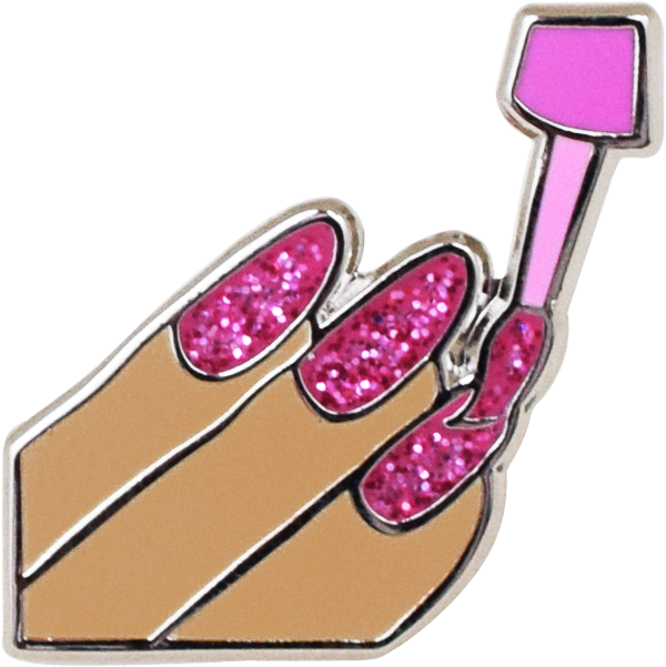 Nails Emoji Pin - Transparent Nails Emoji Png (710x710), Png Download