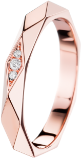 Обручальное Кольцо Розовое Золото (370x370), Png Download