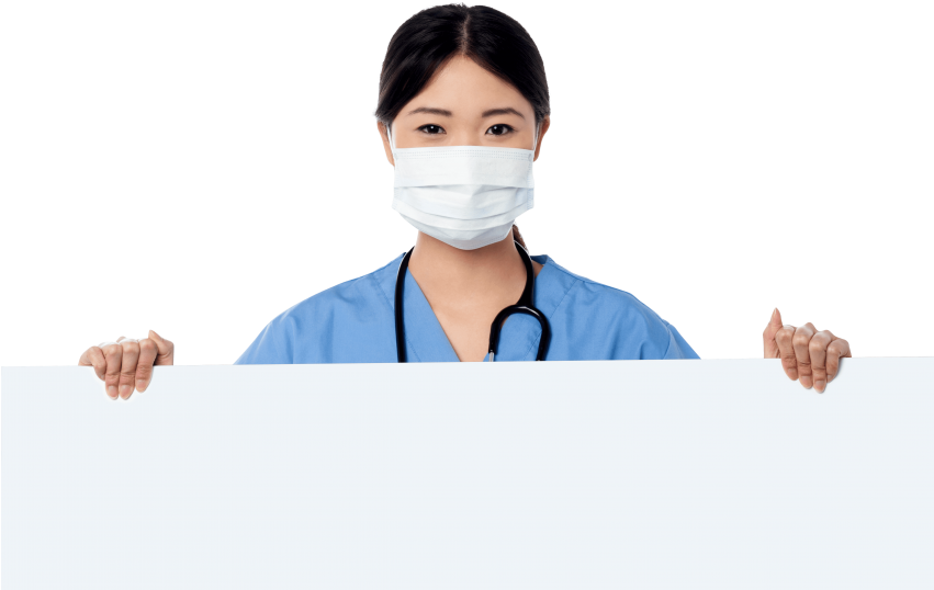 Free Png Doctor Holding Banner Png Images Transparent - Physician (850x566), Png Download
