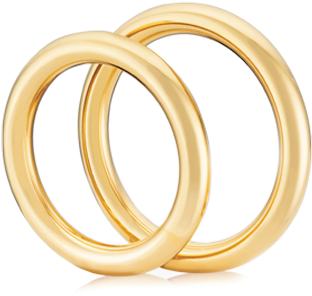 Barrel Style Wedding Ring - Wedding Ring (600x500), Png Download