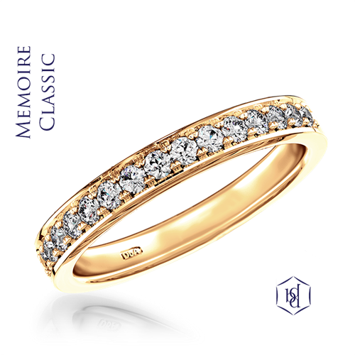 Round Brilliant Cut 18ct Yellow Gold Bridal Diamond - Diamond By Appointment 18ct Yellow Gold 0.15ct Brilliant (500x500), Png Download