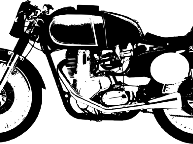 Motorcycle Clipart Moterbike - Cafe Racer Pop Art (640x480), Png Download