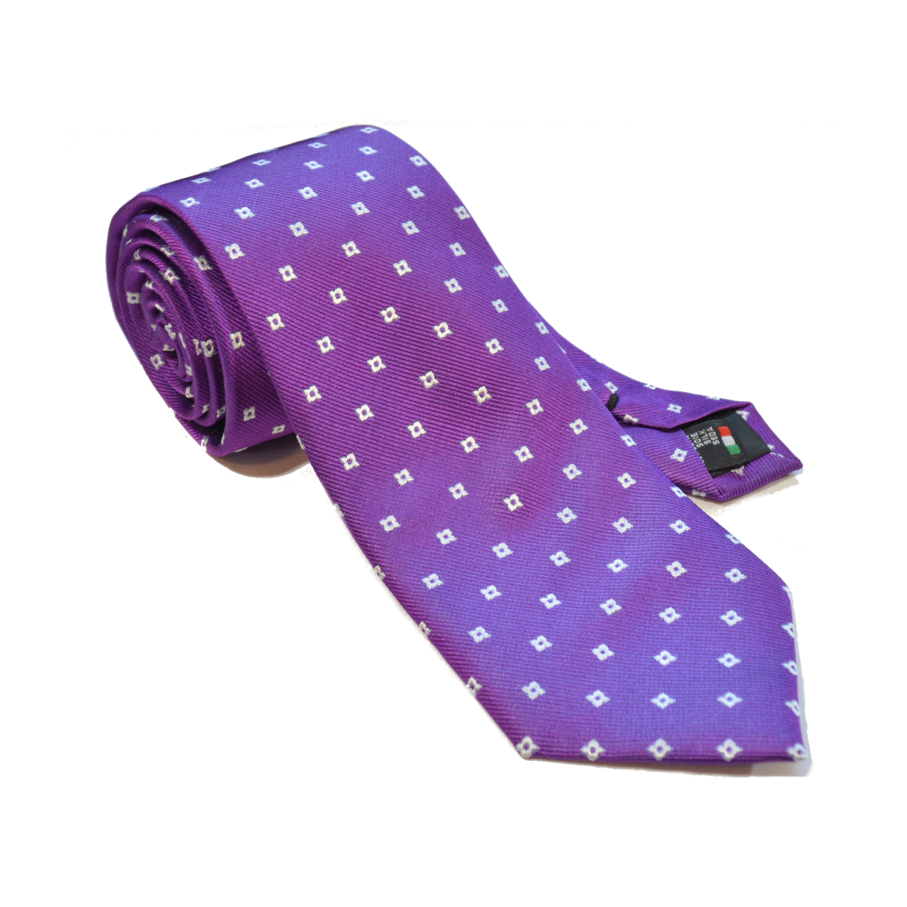 Royal Purple Foulard Tie - Necktie (1280x1280), Png Download