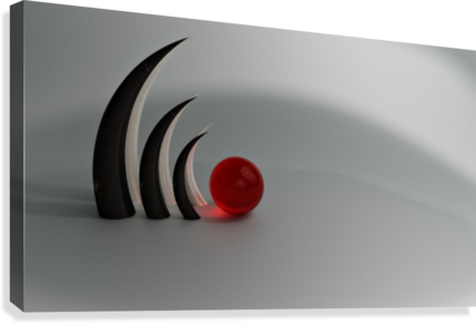 Horns 3d Canvas Print - Saucer (429x292), Png Download