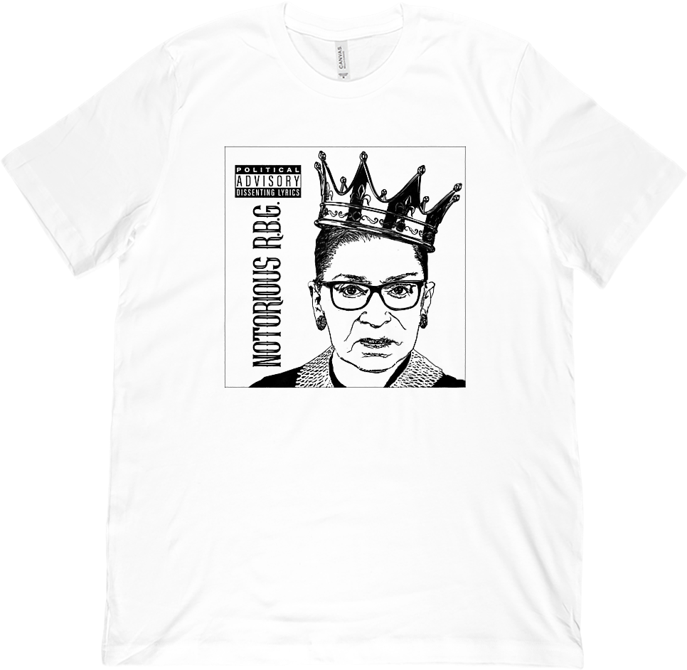 Notorious Rbg Political Advisory Dissenting Lyrics - Active Shirt (1000x1000), Png Download