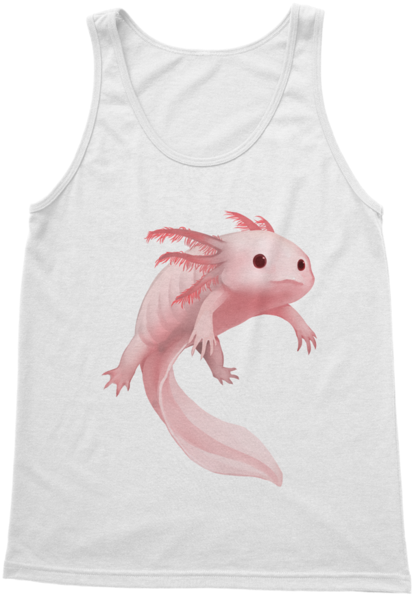 Rl002 Axolotl Pink ﻿women's Tank Top - Axolotl (900x900), Png Download