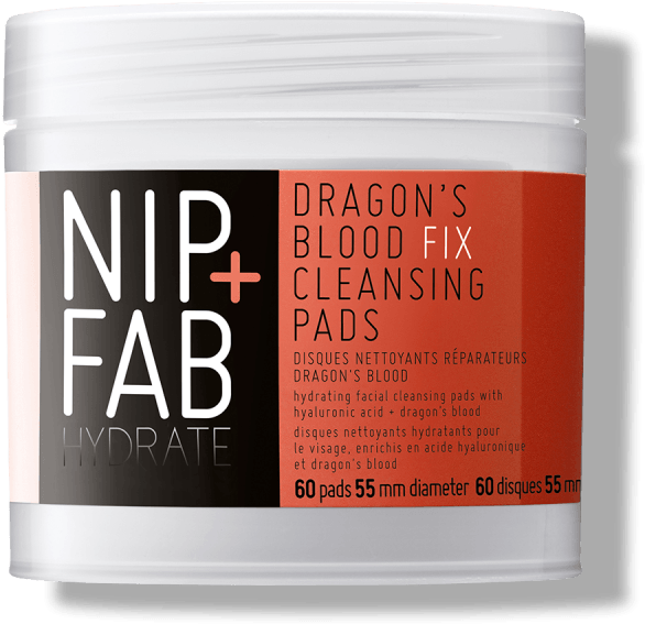 Dragon's Blood Fix Cleansing Pads Nip Fab - Nip+fab Dragon's Blood Fix Cleansing 60 Pads (1000x1000), Png Download