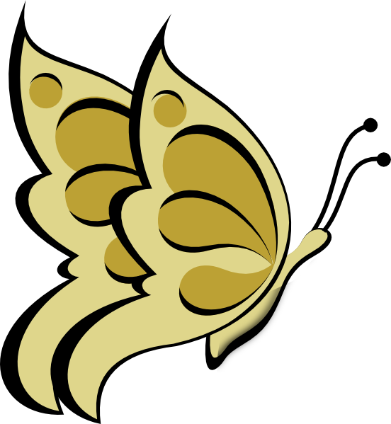 Butterfly Clip Art (552x599), Png Download