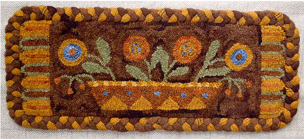 Summers Garden With Or Without Braided Border - Braid (600x600), Png Download