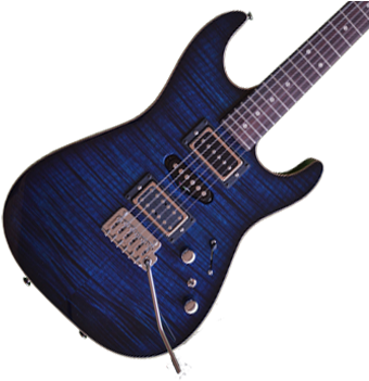 Tom Anderson Hollow Drop Top S In Deep Ocean Blue Burst - Horizon Ii Esp Reindeer Blue (350x350), Png Download