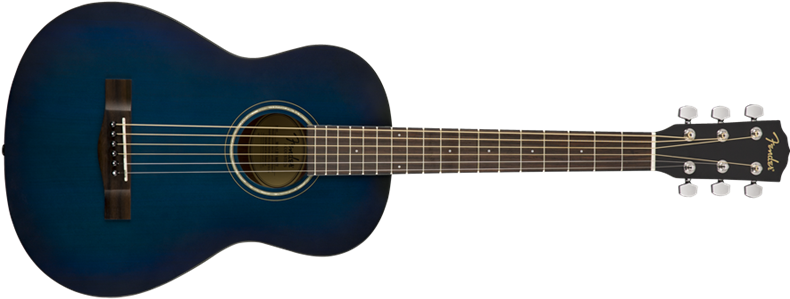Fender Fsr Ma-1 3/4 Steel Blue Burst - Fender Parlor Guitar Cp100 (886x300), Png Download
