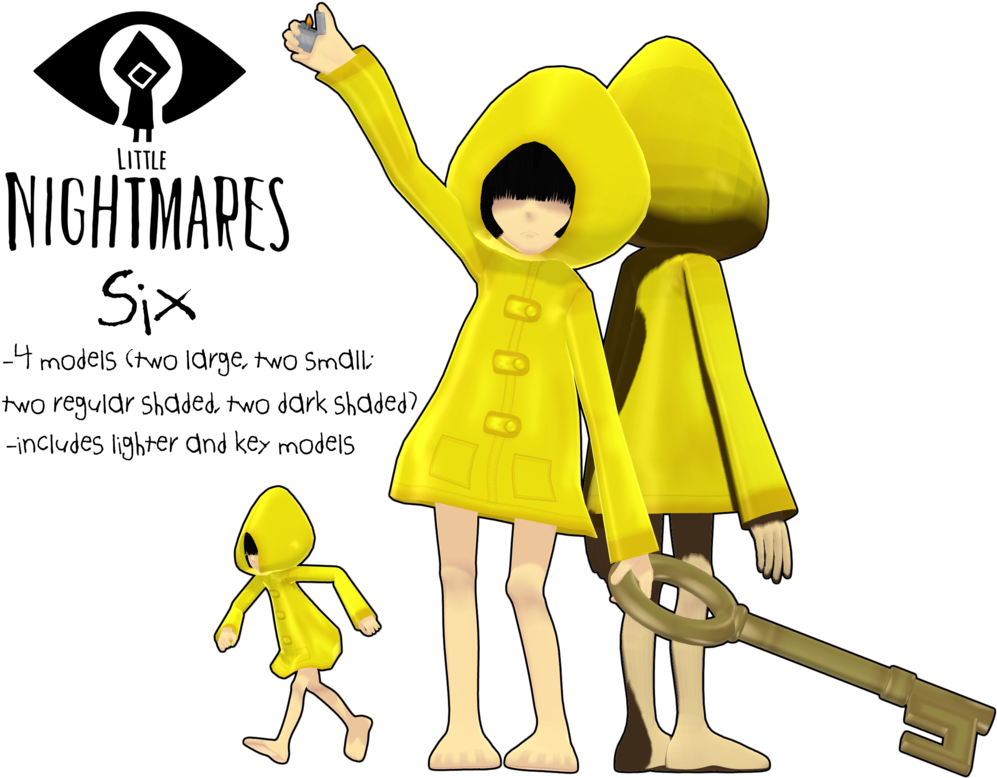 [little Nightmares] Six Dl By Razrrjunko - Little Nightmares Six Mmd (1017x785), Png Download