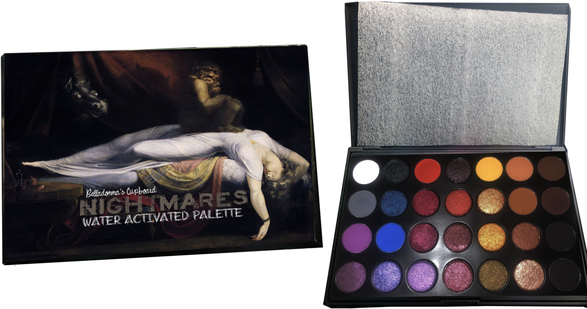 Nightmares Water Activated Palette - Belladonna's Cupboard Nightmares Palette (1200x733), Png Download