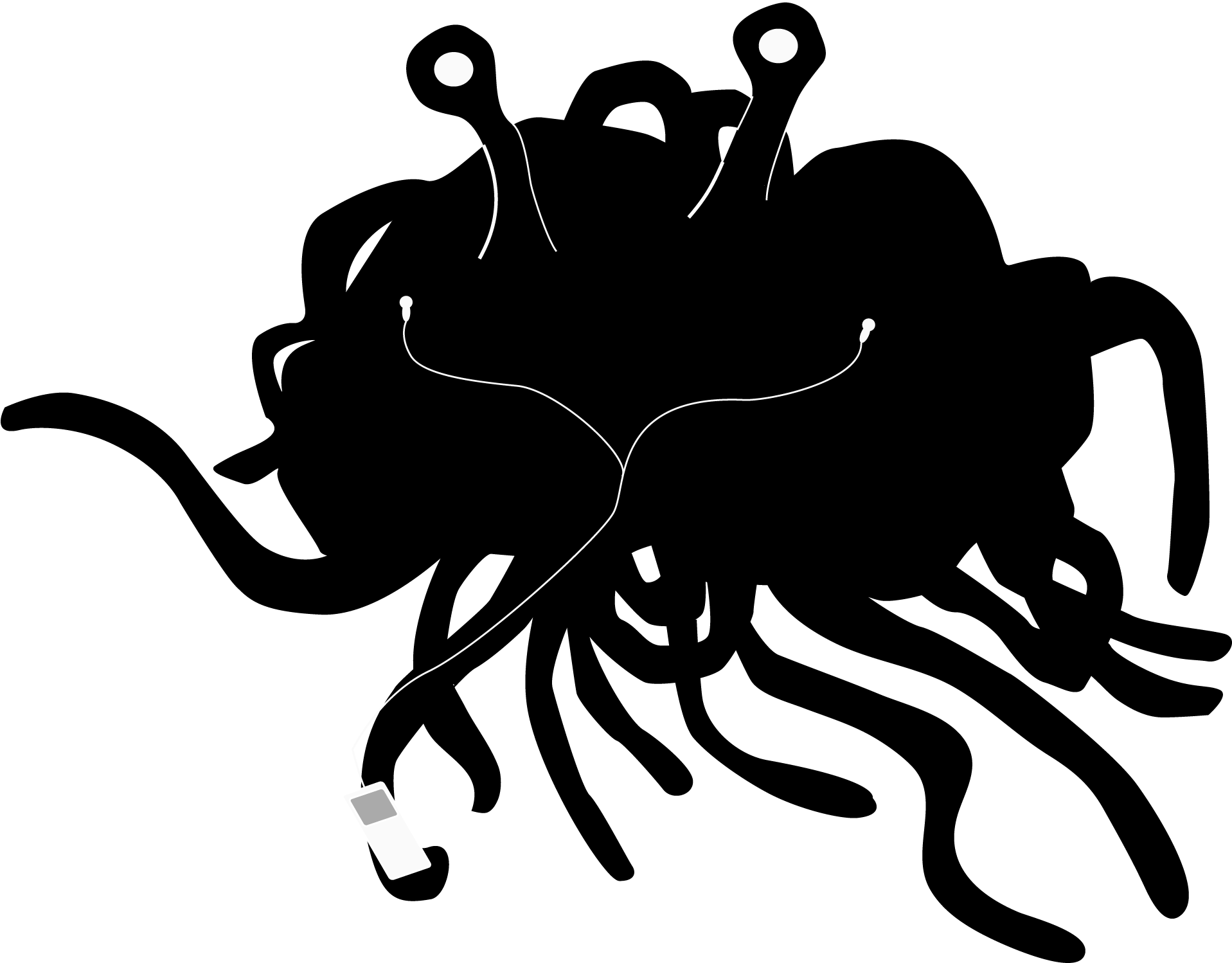 Flying Spaghetti Monster (2000x2000), Png Download