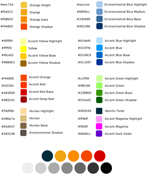 Download 600px Ubuntu Palette - Ubuntu Colors - Full Size PNG Image