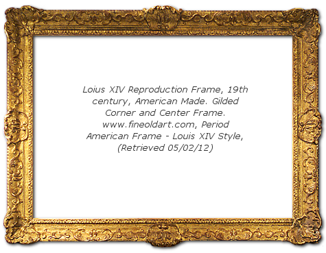 Brief History Of Baroque Louis Xiv Frames - Cornice In Legno (475x369), Png Download