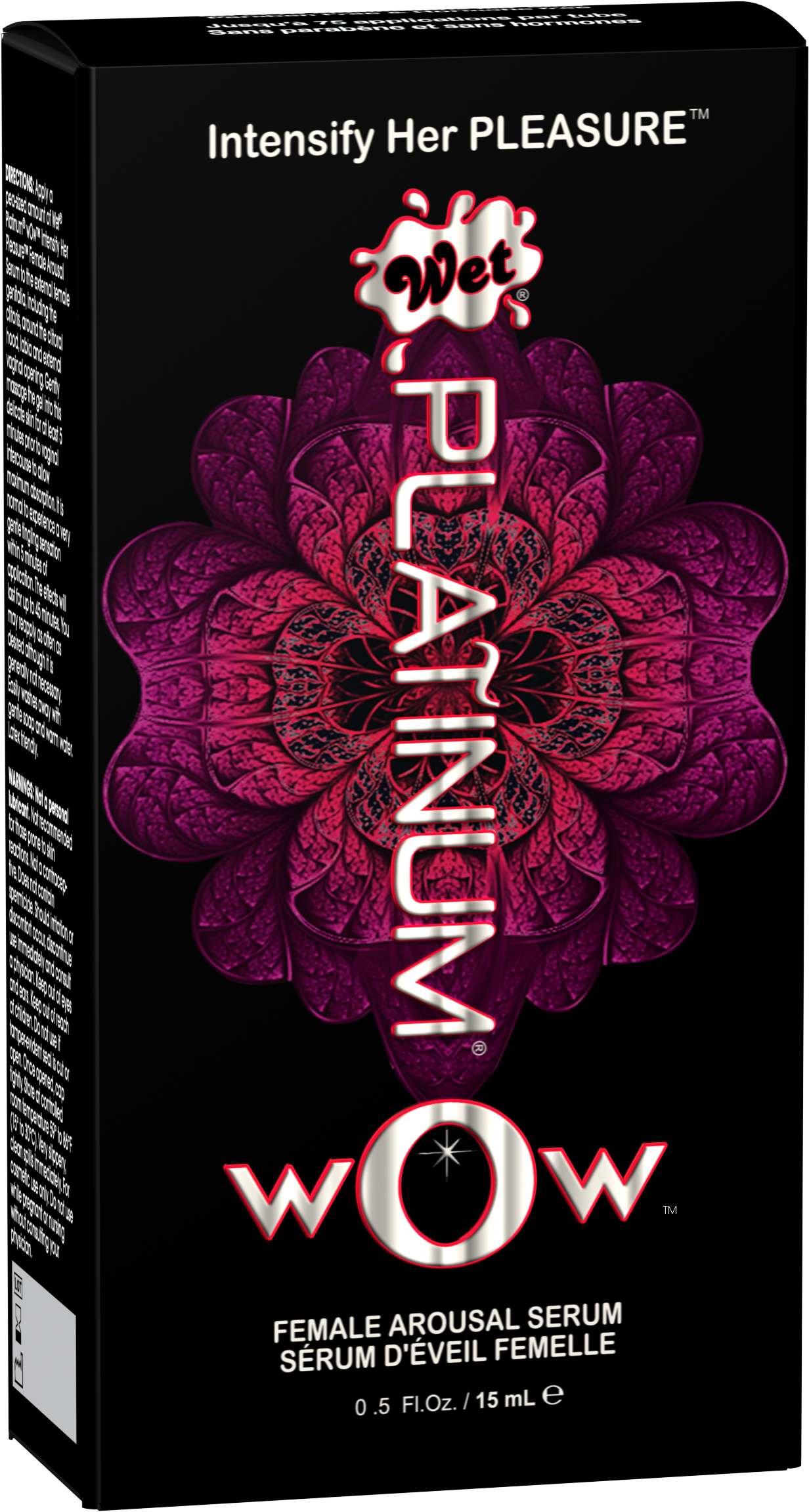 5 Wet Platinum Wow Box - Wet Platinum Wow Female Arousal Serum - 0.5 Oz. (2043x3000), Png Download