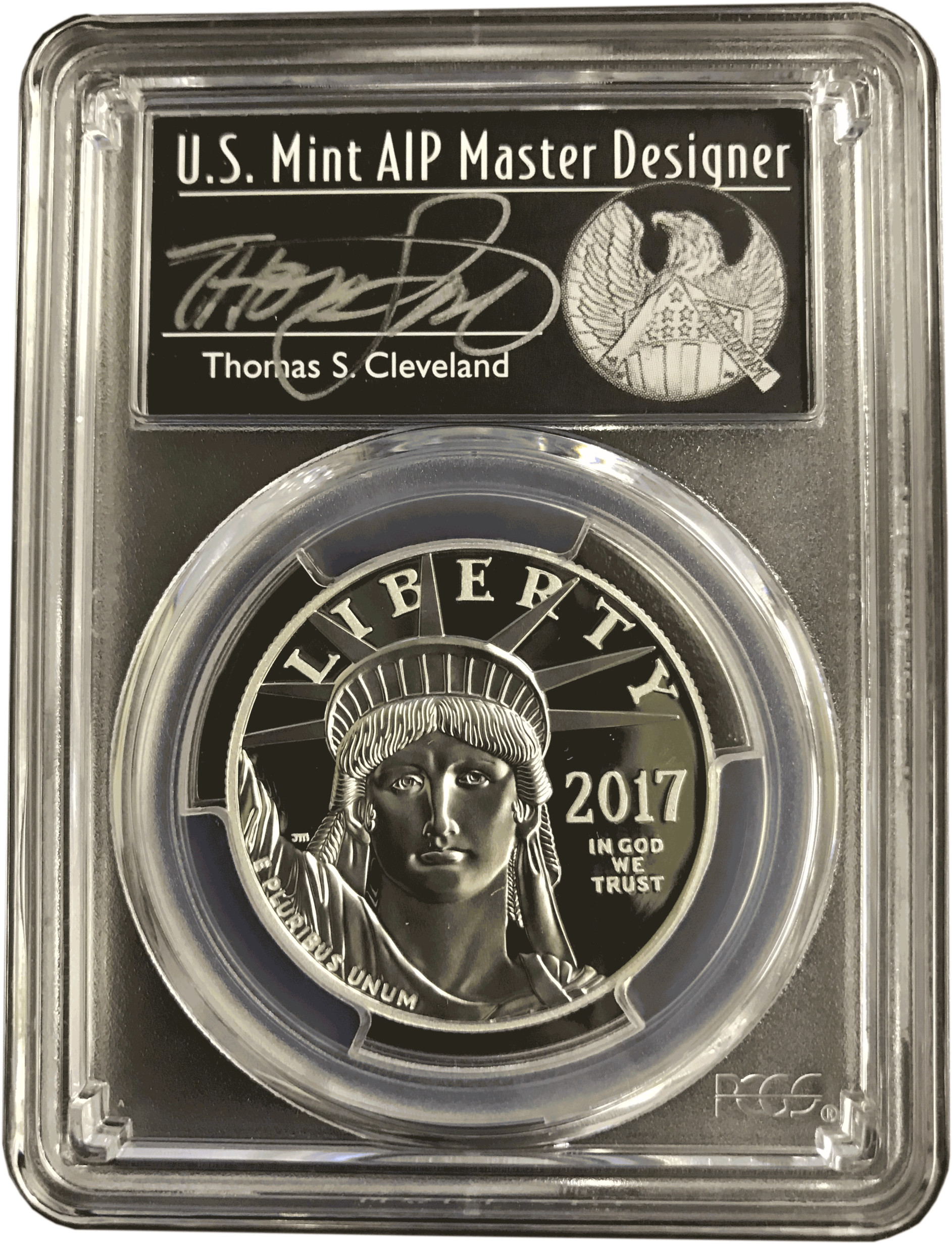 2017 American Eagle Platinum Proof Pf-70 (1000x1000), Png Download