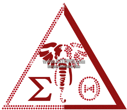 Custom Red Triangle Symbol Iron-on Rhinestone Transfer - Sign (450x450), Png Download