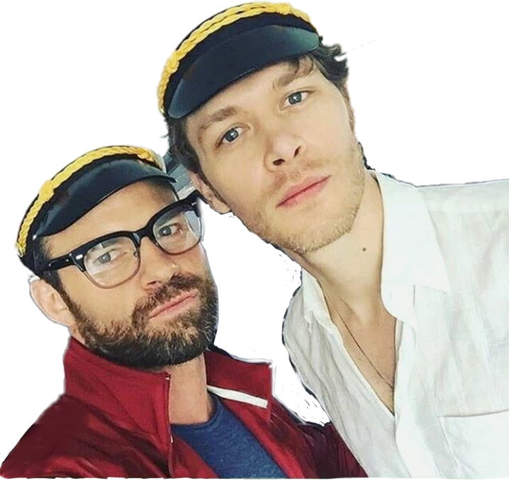 Josephmorgan Klausmikaelson Elijahmikaelson Theoriginal - Joseph Morgan Daniel Gillies Comic Con 2017 (718x679), Png Download