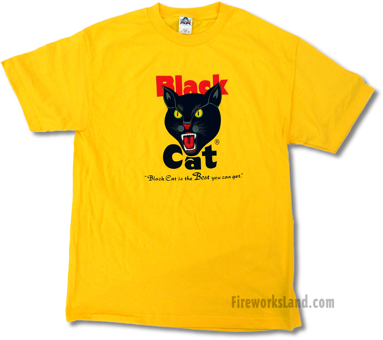 Black Cat Yellow Shirt - My Pen Is Bigger Than Yours Shirt (767x681), Png Download