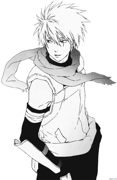 Kakashi Hatake - Naruto Render Manga (400x583), Png Download