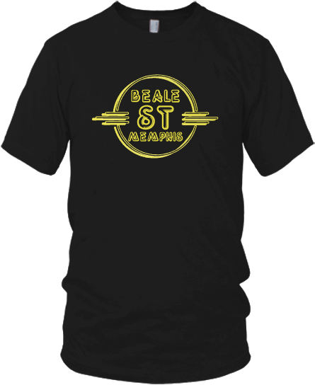 Beale St Memphis Neon - Dinosaur Shirt Funny (550x613), Png Download