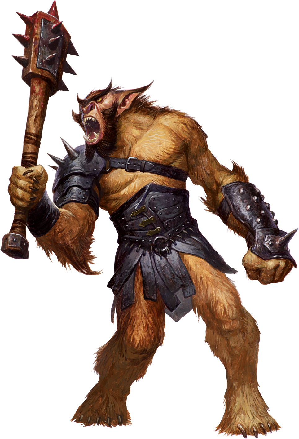 Bugbear - D&d Bugbear (965x1416), Png Download
