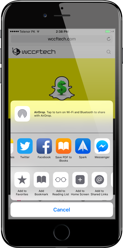 The Website Will Now Be Saved In Pdf And Will Live - Iphone (450x868), Png Download