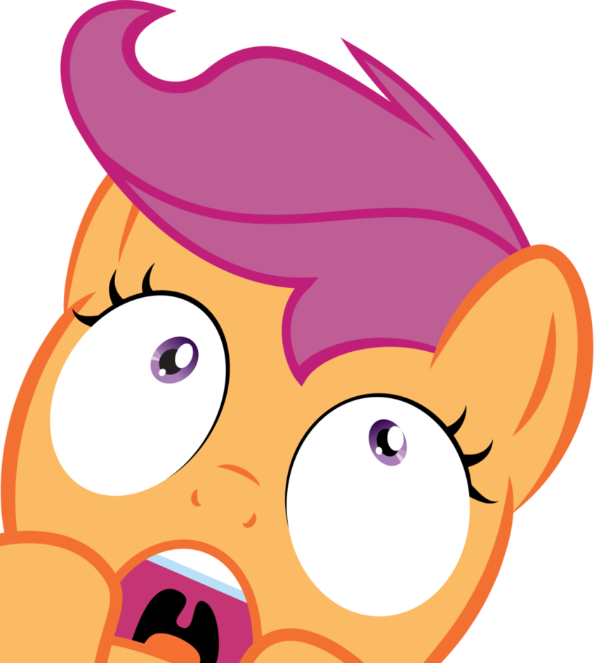 File 142956376305 - Scared Scootaloo (846x944), Png Download