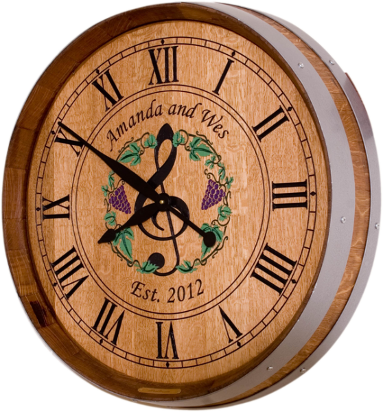 Click Any Image Below For A More Detailed View, Description - Vintage Home Decoration Wall Clock Roman Number Retro (558x600), Png Download