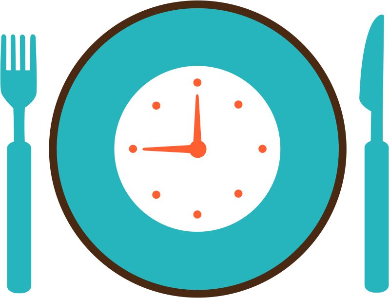 Eating Clock Png (798x612), Png Download