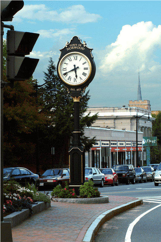 Norwood Town Clock Norwood, Ma - Town Clock (800x800), Png Download