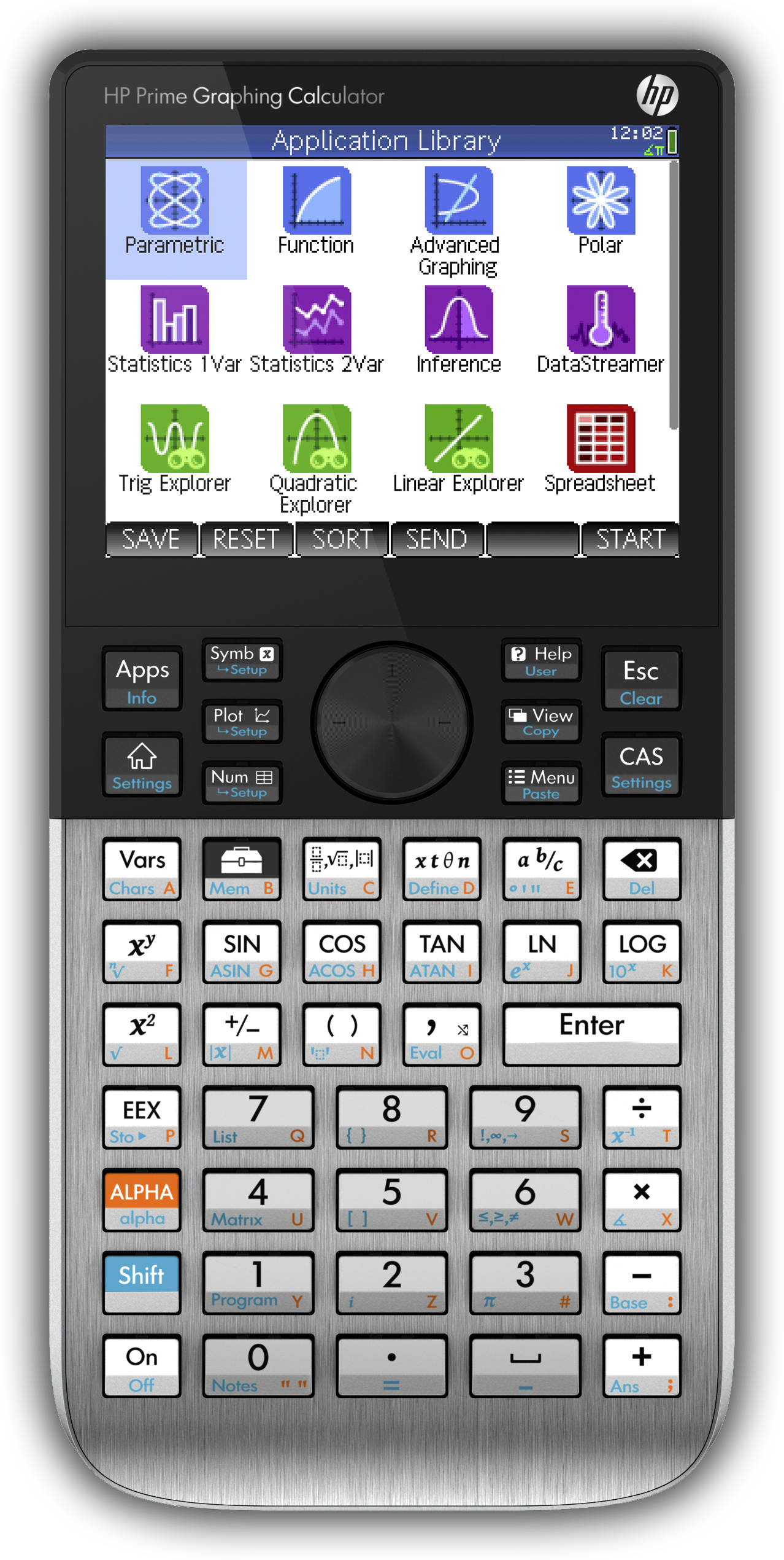 Hp Prime Front Picture - Hp Prime Graphing Calculator (1278x2540), Png Download