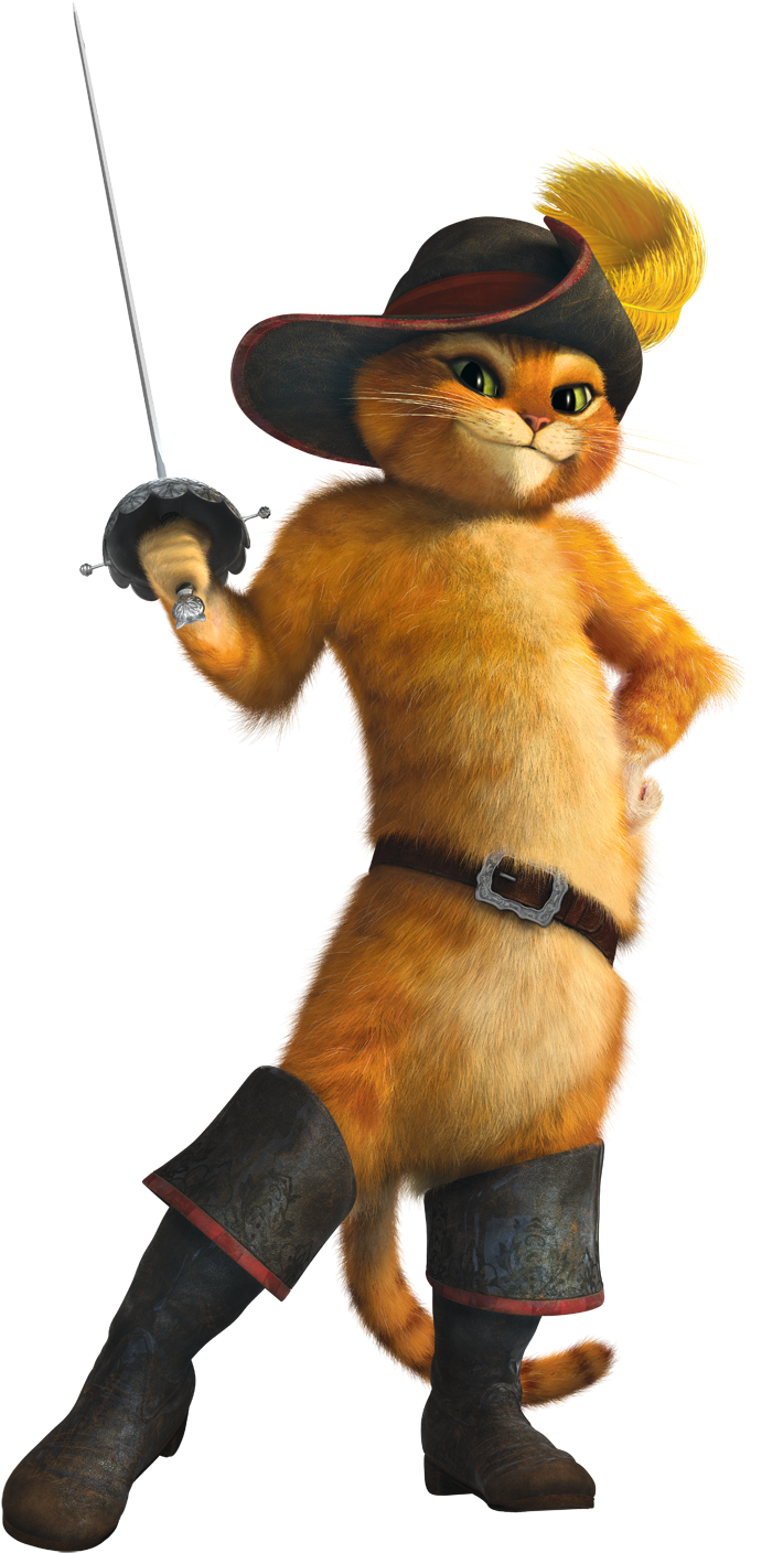 Shrek Puss In Boots - Puss In Boots - Group (750x1429), Png Download
