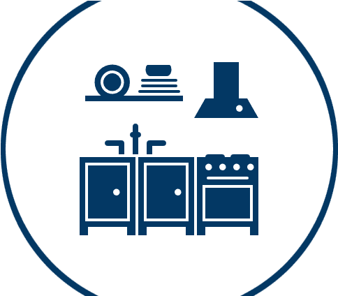 Kitchen Renovation - Modular Kitchens Png Icon (504x423), Png Download