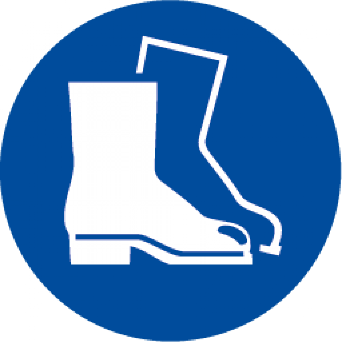 Uso Obligatorio De Botas Cm - Foot Protection Must Be Worn (1200x1200), Png Download