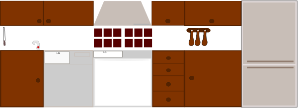 How To Set Use Average Kitchen Icon Png - Clip Art (600x218), Png Download