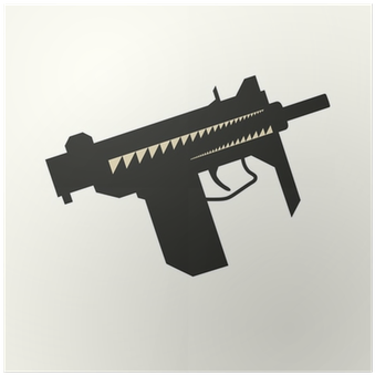 Machine Gun (400x400), Png Download