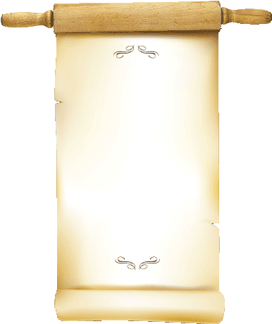 Scroll - Wood (387x470), Png Download