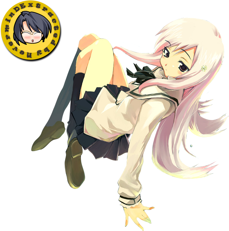 07 Dec 2010 - Anime Girls With White Hair (1000x865), Png Download