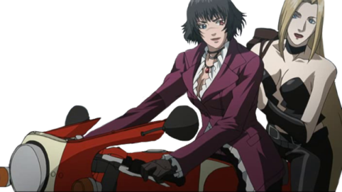 I Made A Transparent Version Of Lady And Trish From - Lady Devil May Cry Anime (500x281), Png Download