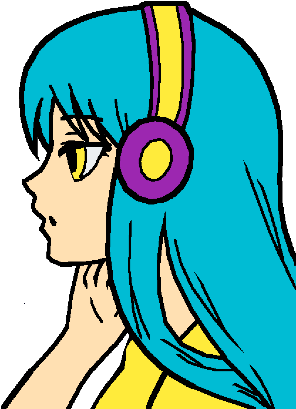 Evee - Jacksepticeye Art As A Girl (1008x1392), Png Download