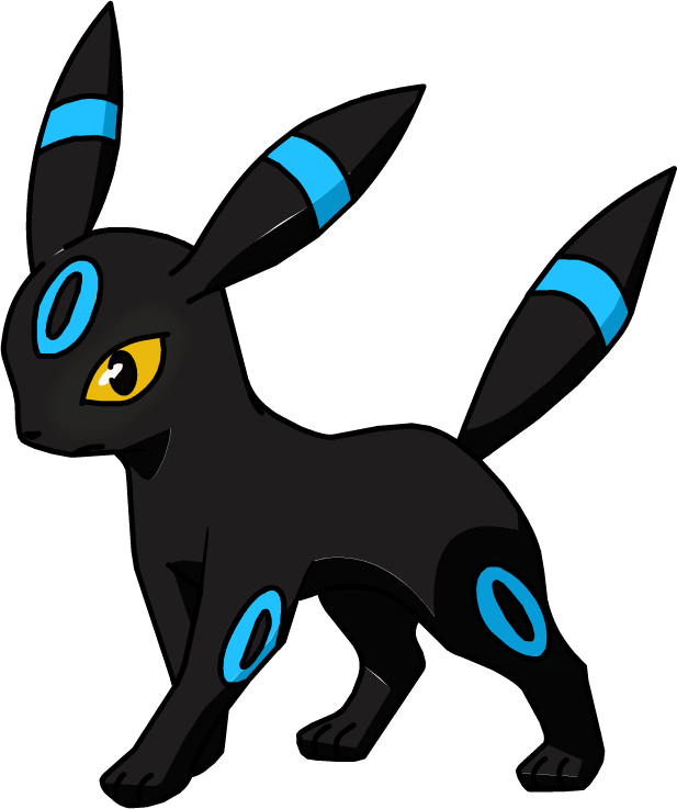 197 Umbreon Os Shiny - Pokemon Umbreon (617x737), Png Download