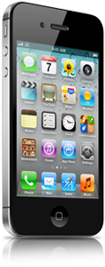 Apple Iphone 4 - At&t - Black (450x350), Png Download